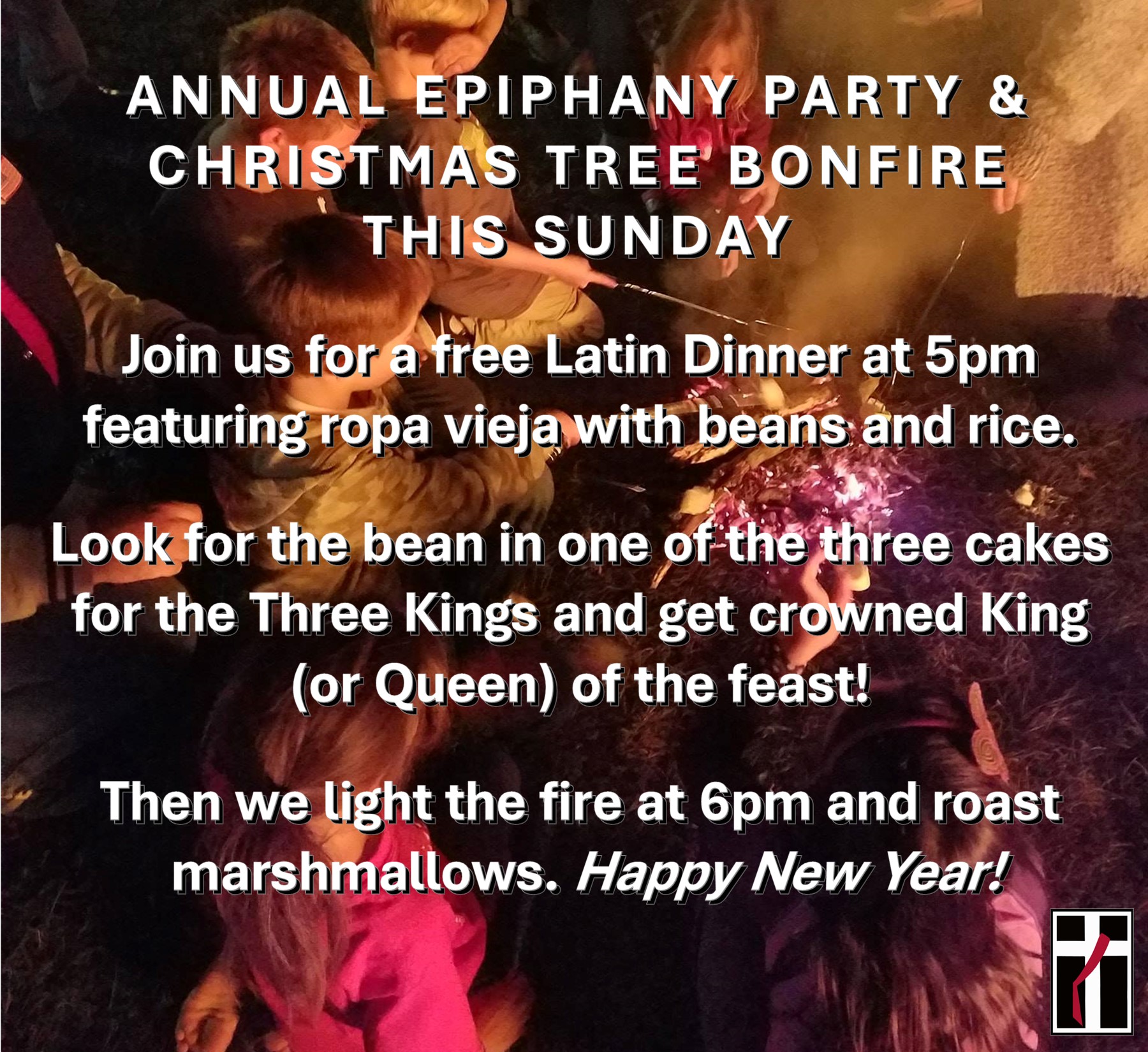 Epiphany Party Bonfire Invite