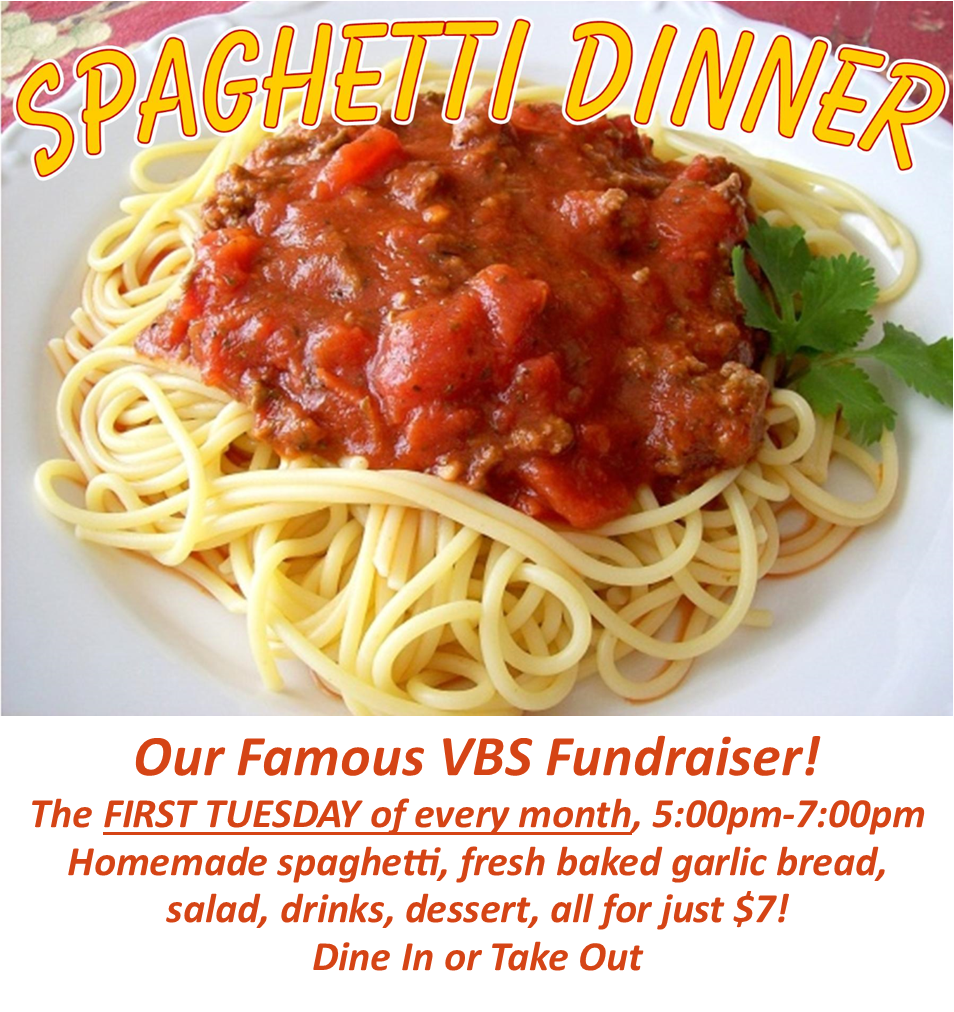 Spaghetti Dinner 1 Tuesday