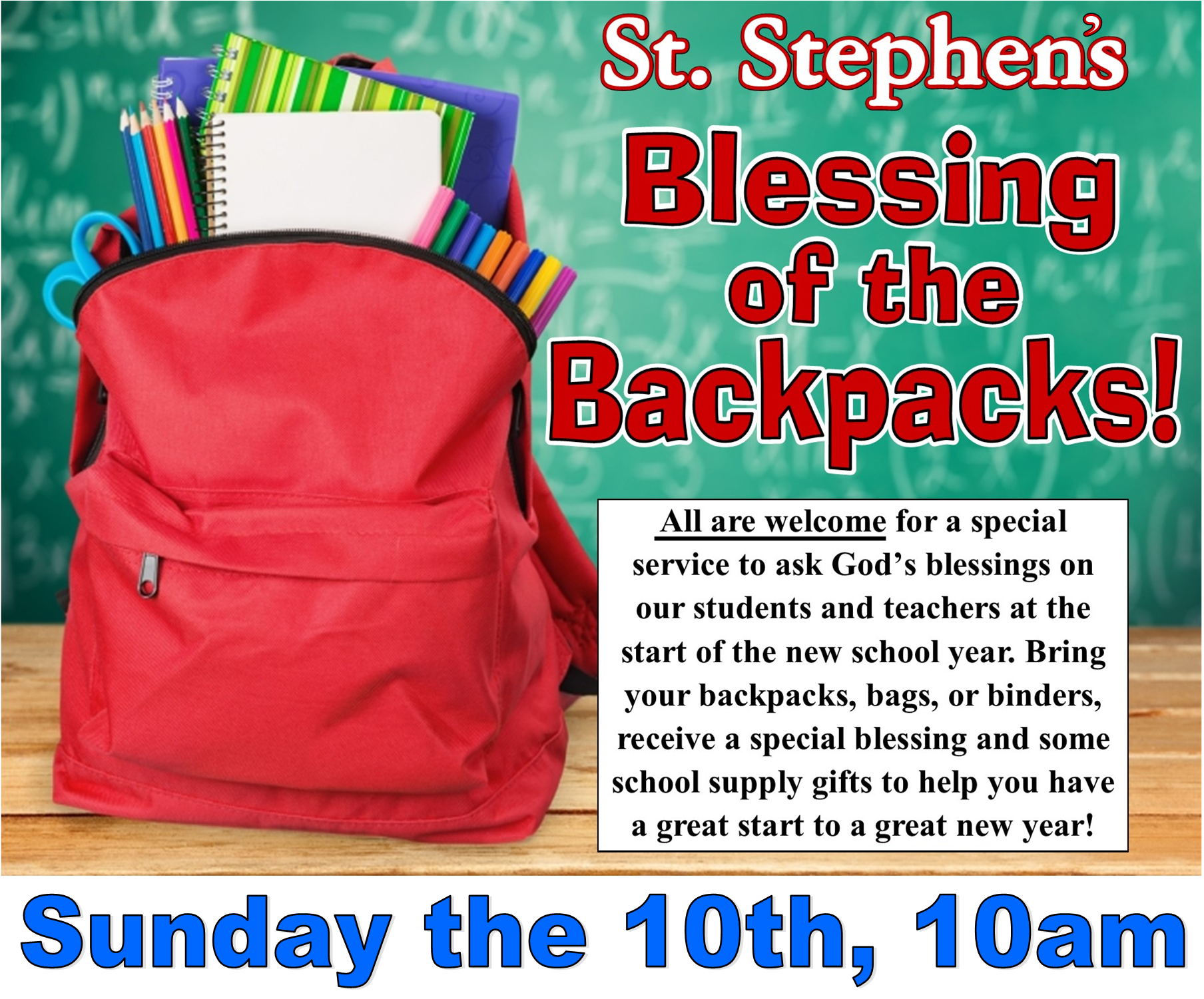 Blessing of the Backpacks 25